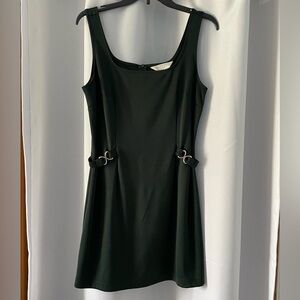 Dark Green Vintage Express Mini Dress